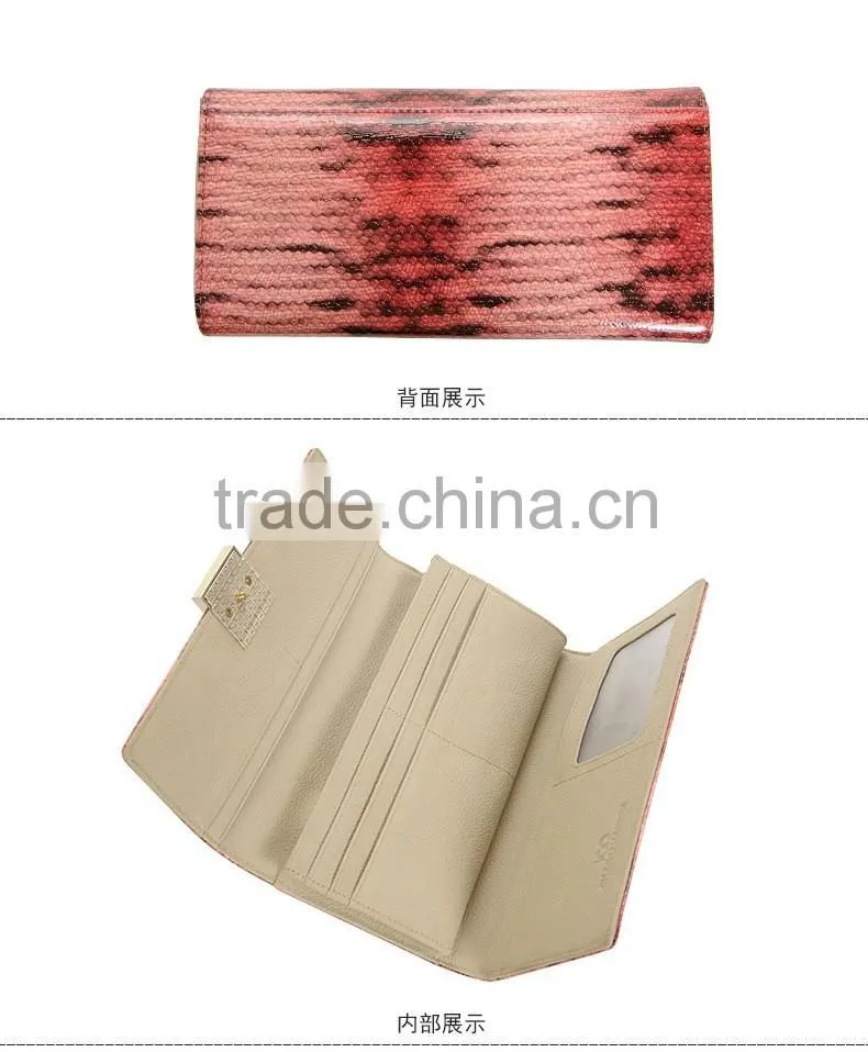 2016 bills folder photo-bit card bit long section of high-end handbags leather clutch wallet tri-fold more fashion