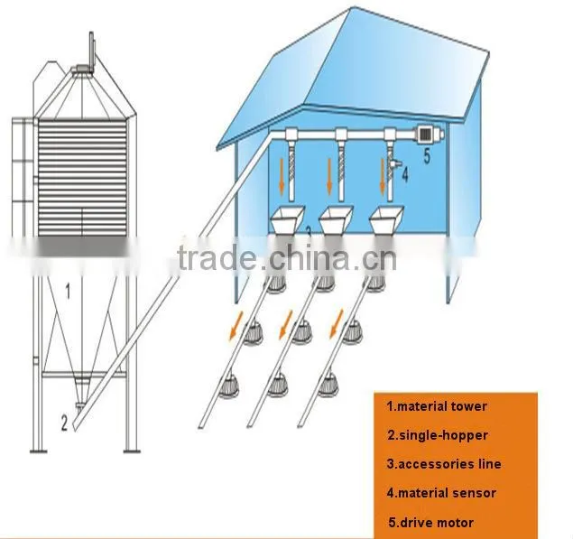 Broiler feeder/chick farming house