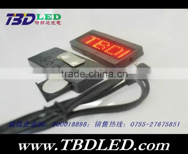 WHITE oem logo,display Graphic led name mini badge/led sign , mini led name badge