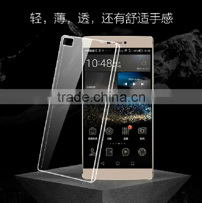 Wholesale Crystal Transparent Clear Ultra Thin TPU Cover Case For Huawei P8