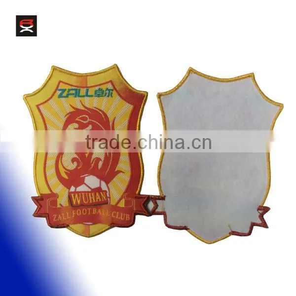 High class quality woven patch for soccer jacket