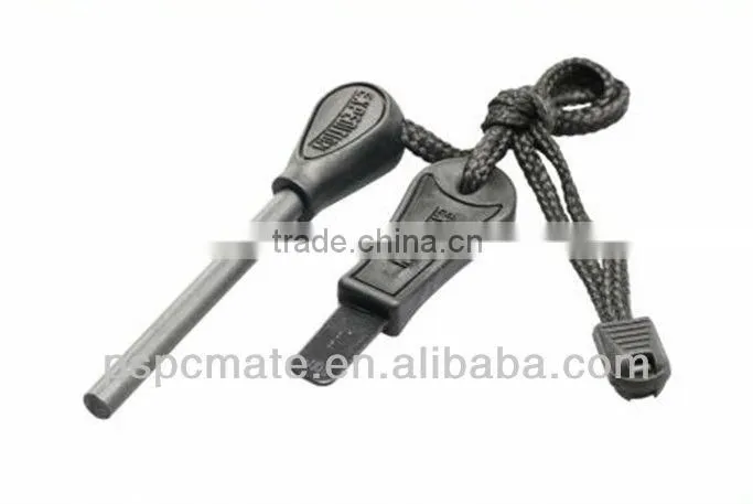 2013 the latest flint block fire starter with knife&ruler for outdoor fire making