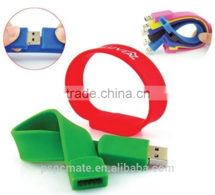 Colorful Bracelet USB 2.0 Memory Stick Flash pen Drive 4GB 8GB 16GB 32GB USB Flash drive