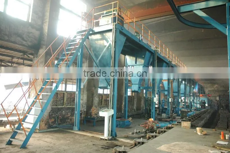 V method foundry molding line