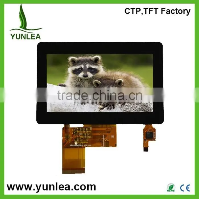 2016 Hottest RGB interface projector lcd 4.3 inch capacitive touch screen