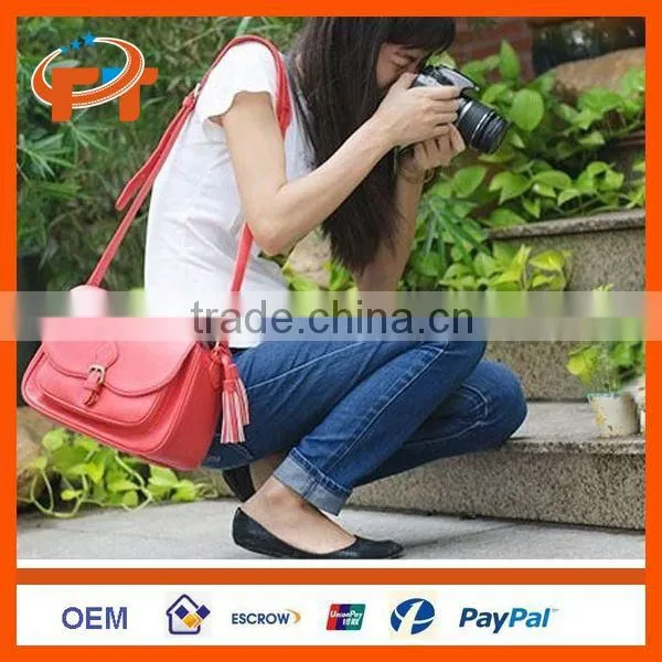 PU Leather DSLR SLR Camera Case Bag For Olympus
