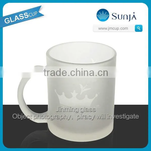 SH170 promotional frosty coffee glass mug iced coffe cup glass