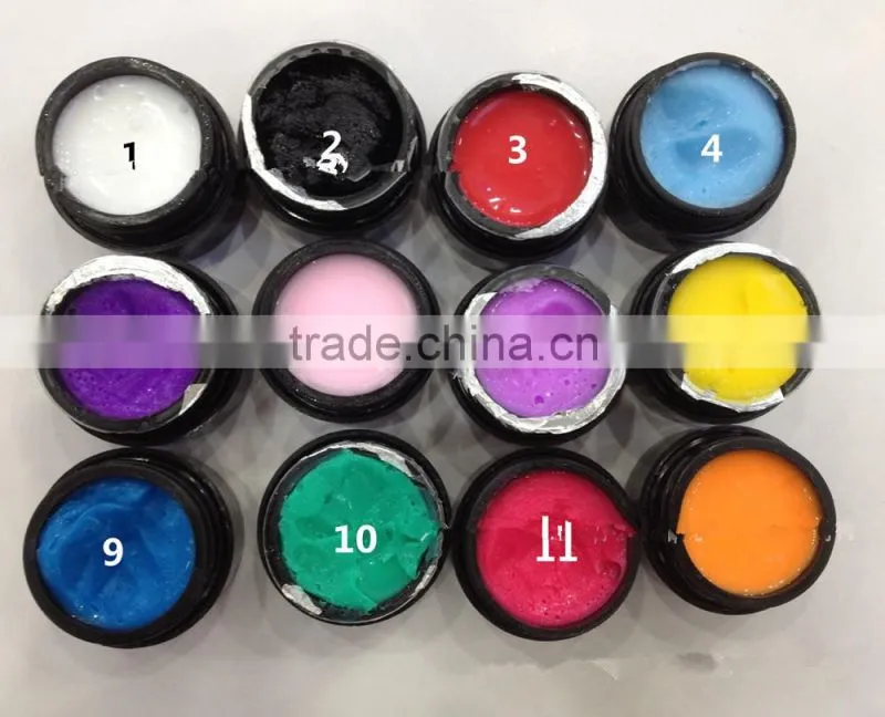 3D 4D Miniature carving gel For UV/LED use 12 color Emboss soak off gel Lace sculpture Nail art tips New functional High quality