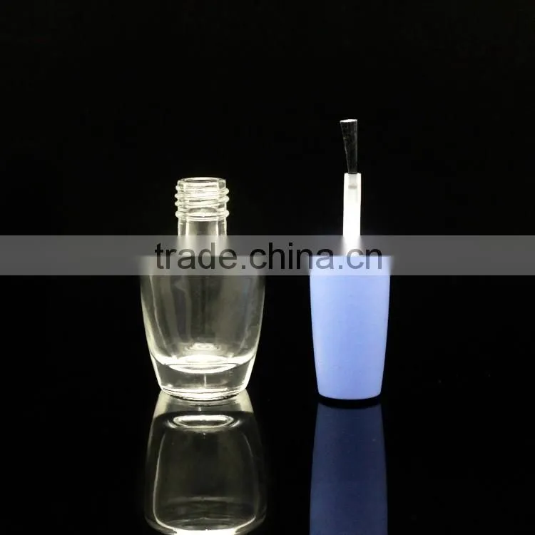 15ml mini clear nail polish glass bottle