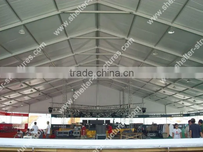 Huge temporary clear roof tent with nice decoration used temporary official