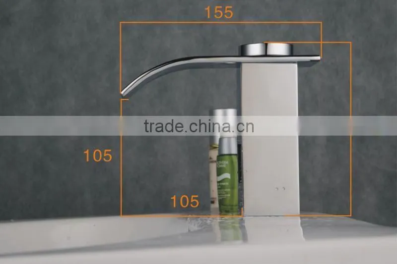 Cold only waterfall automatic faucet sensor tap(AC/DC)