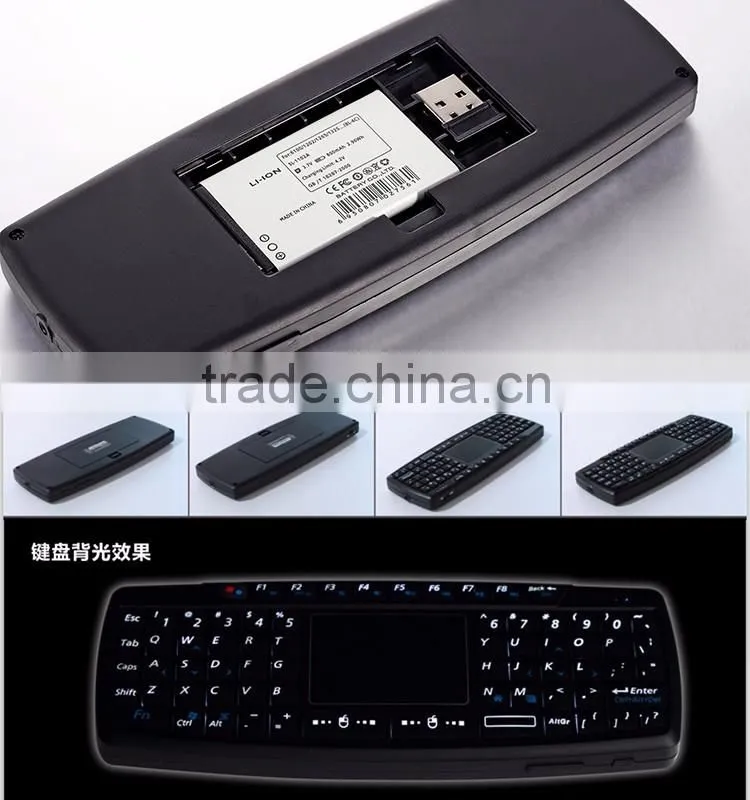 New Arrive Colored wireless gaming keyboard and mouse combo for laptop computer