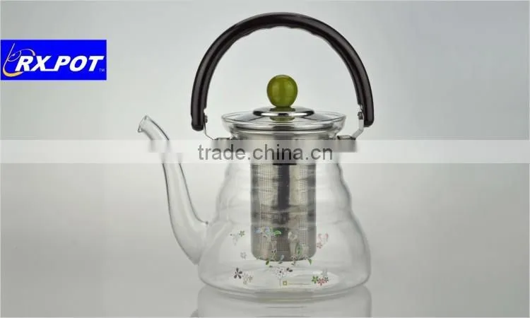 Pyrex wholesale glass teapots with filter 1100S