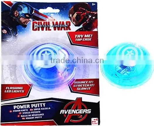blister card packing putty toys led light flashing toys