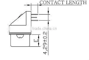 DDK DIP Type PCB Mount Right Angle Telecom System Connector Male Plug Type