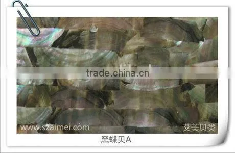 High quality natural abalone mother of pearl shell paper shell sheet shell laminate