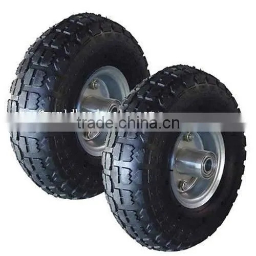 10" PNEUMATIC TYRES TRUCK TROLLEY BARROW TYRES with metal rim
