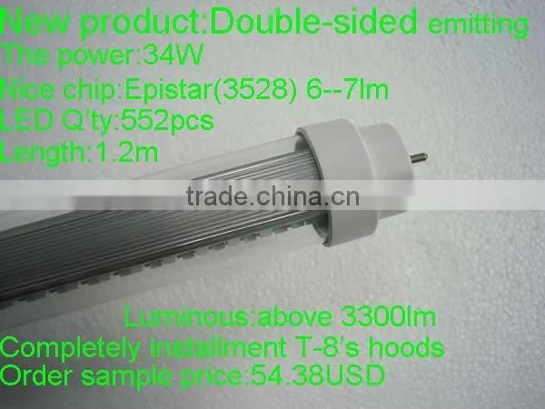 2012 new t10 led tubes double-sided emitting 36W