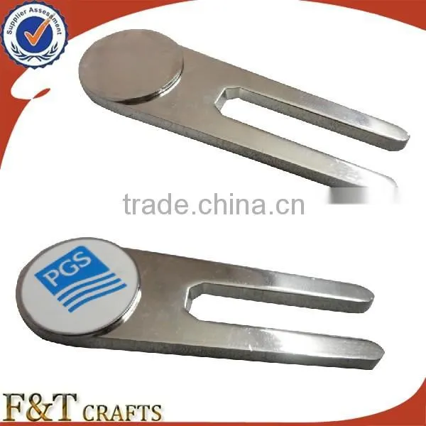 Zinc alloy palting nickle blank golf ball marker make in China