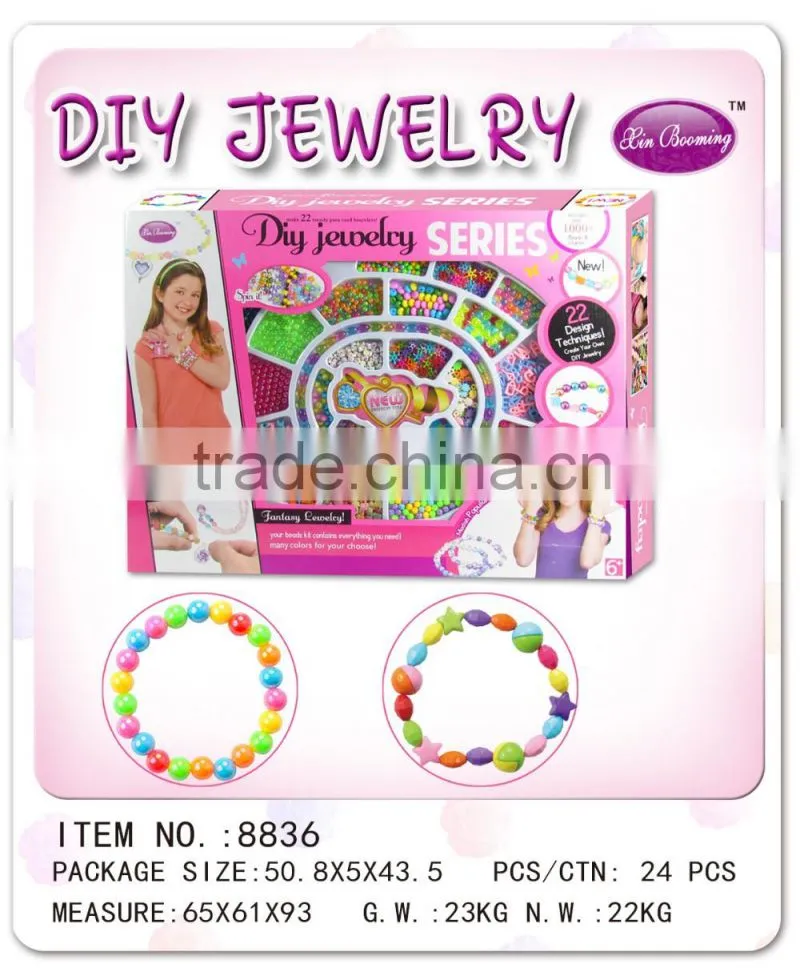 Wholesale DIY beads necklace handmade jewelry toy