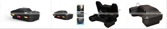 91Liters Black Roto-moulded Plastic ATV Tail Case