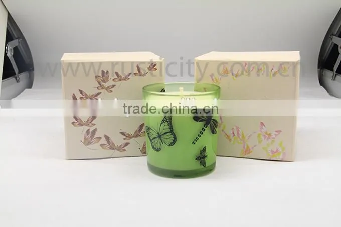 Simple type soy candle, high value crazy candles in glass jar