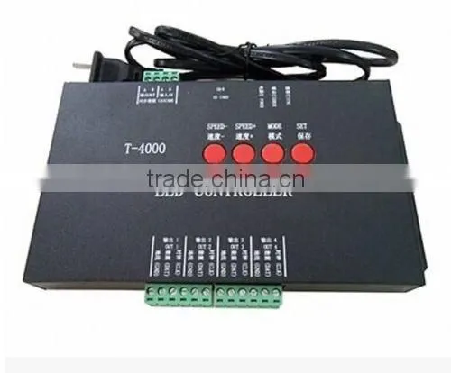 T-4000 LED SD card led pixel controller;can max control 4096 pixels