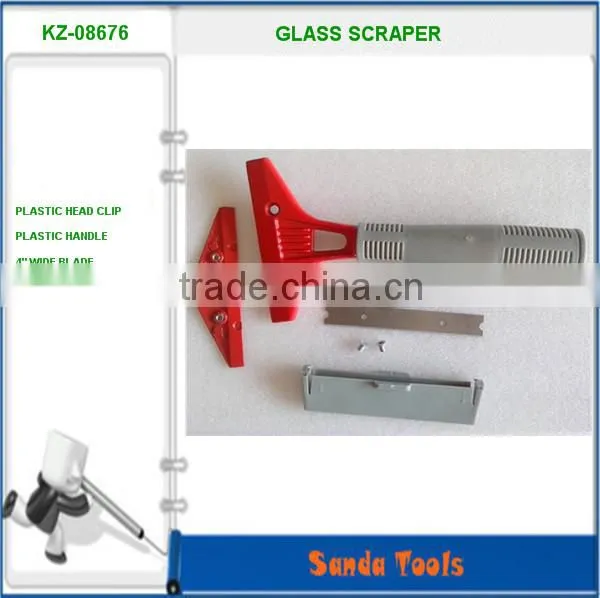 cleaning scraper with plastic handle