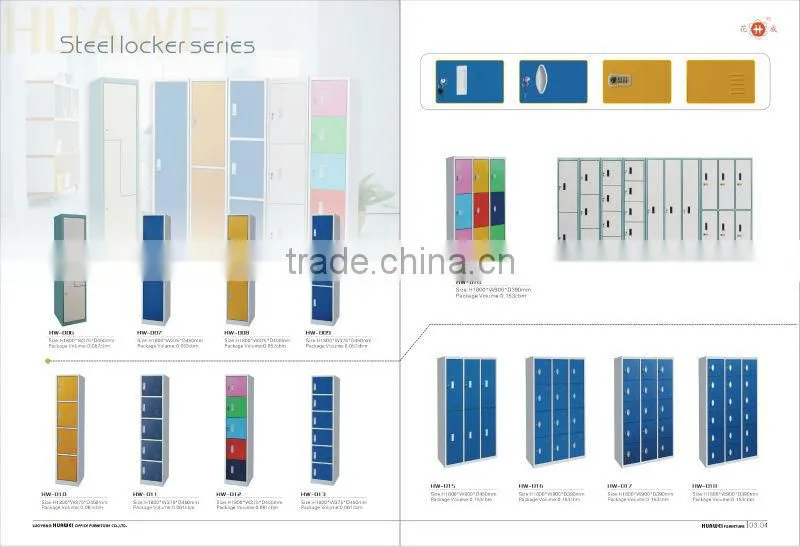 Metal 2 door locker ,KD structure