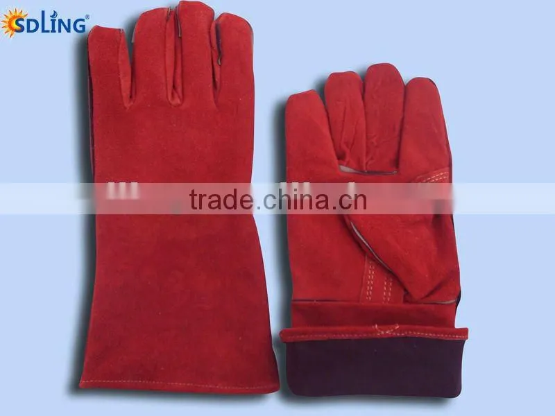 Durable leather welding glove