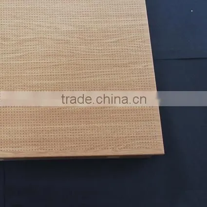 Wood Grain Suspended Aluminum Ceiling Open Frame Ceiling Perforated Clip In Ceiling Tile