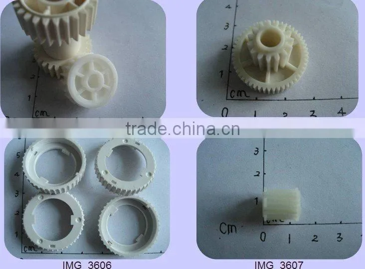 Plastic injection molded gear