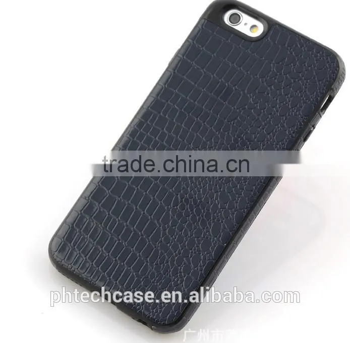 Skinning TPU+PU Case for iPhone 6 Plus Back Cover, Skinning Case Back Cover With TPU Material for iPhone 6 Plus