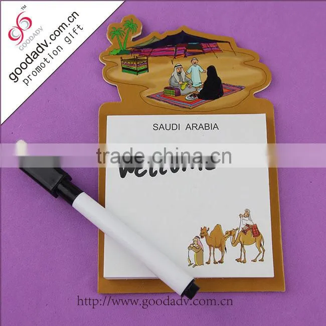 OEM factory wholesale & customized magnetic note pad shape/logo personalized memo pad