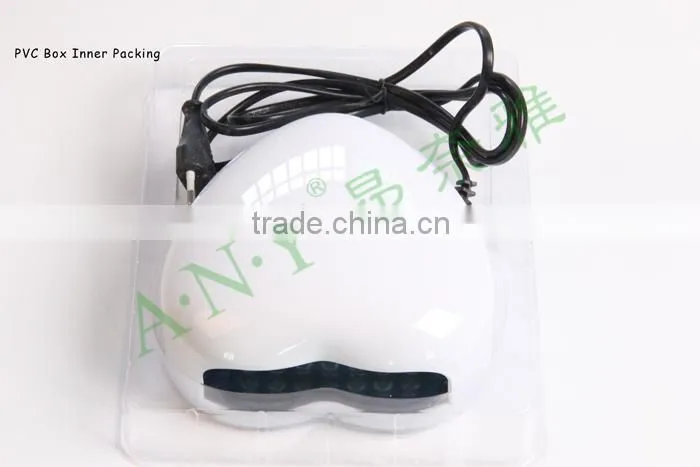 Professional Home Using White Heart Shape 3W Nail Curing Light UV Nail Polish Dryer
