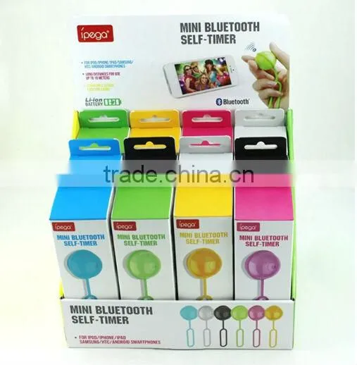 2014 hot!! ball desigh IOS & android Mini selfie with bluetooth shutter, wireless self timer
