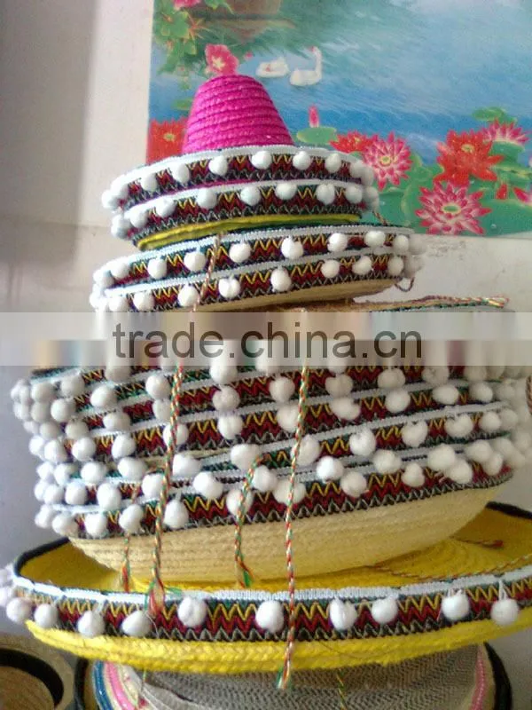 New Design Custom Sombrero Straw Hat For Sale