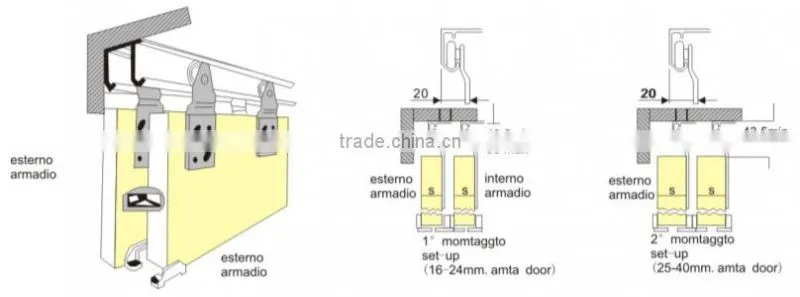 top wooden sliding door track roller