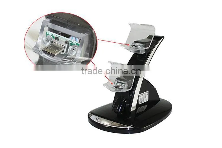 Dual Controller Charger Stand Dock For PS4