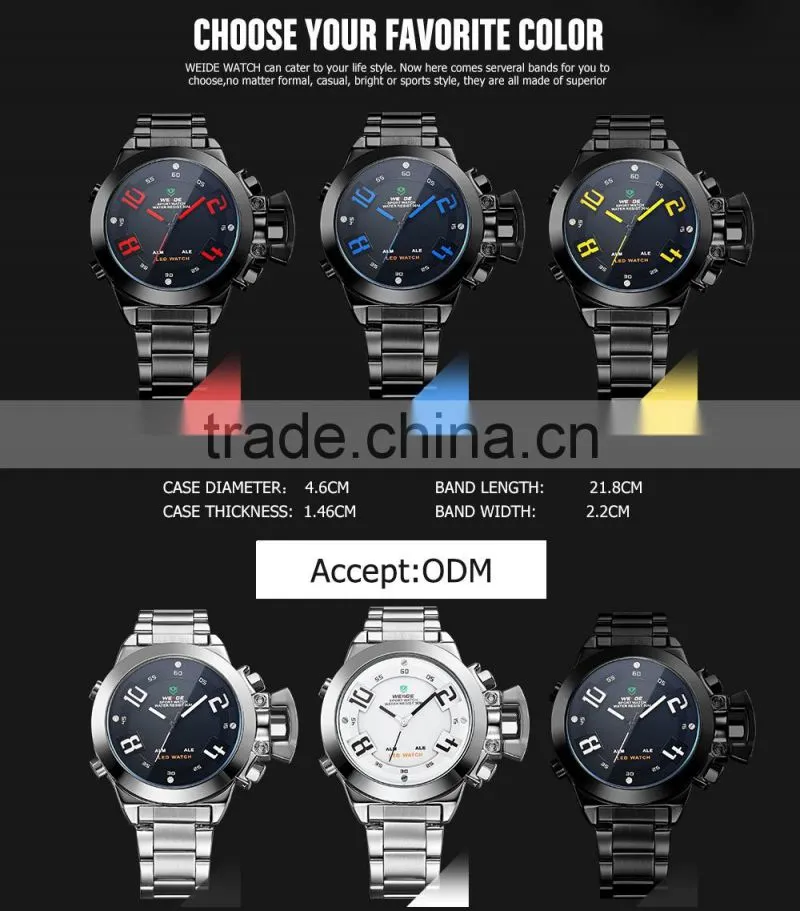 2015 Best Watch Stainless Steel Caseback Japan Movement WatchCheap Men Watch Wrist Watch WH1008-1C