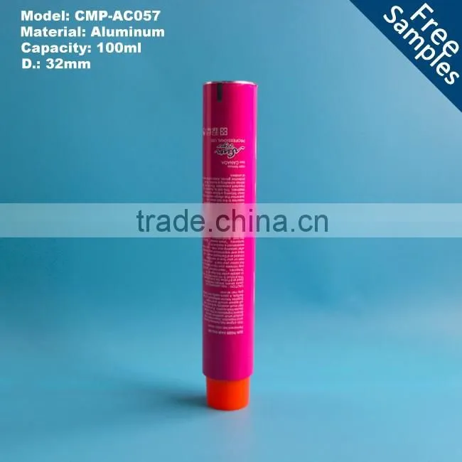 Labeling Silk Printing Hot Stamp 100ml Aluminum Collapsible Tubes