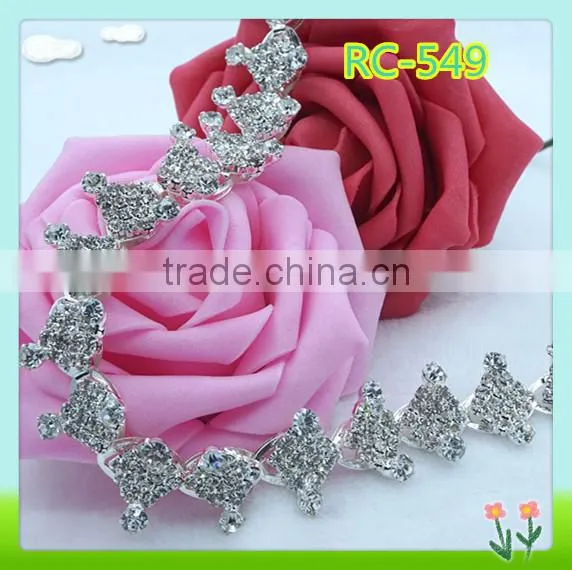 2015 Fashion decorative crystal trimming chain