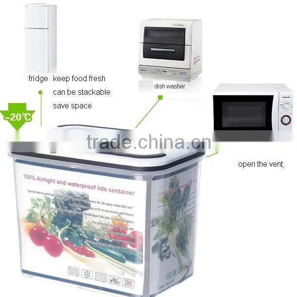2450ml microwave rectangle food container GL9013
