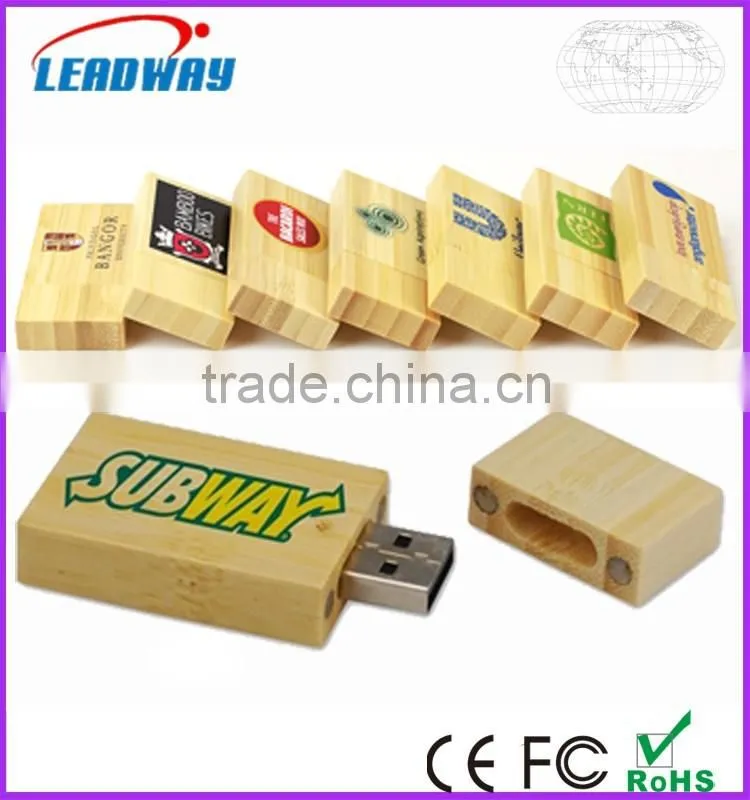 Products novelty bamboo usb flash memory with wooden or bamboo box