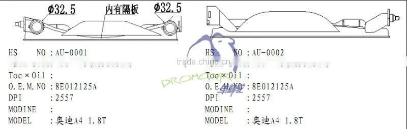 radiator tank for German car