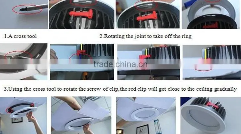 New design led downlight 30w anti-glare downlight reflector downlight with 3 years warranty