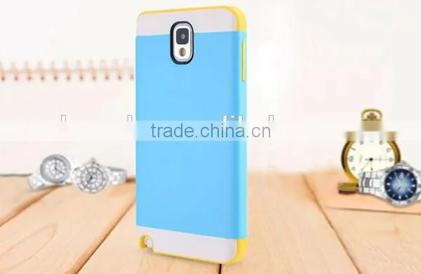 New fashion simple style customized silicone rubber phone cover for samsung galaxy note 3