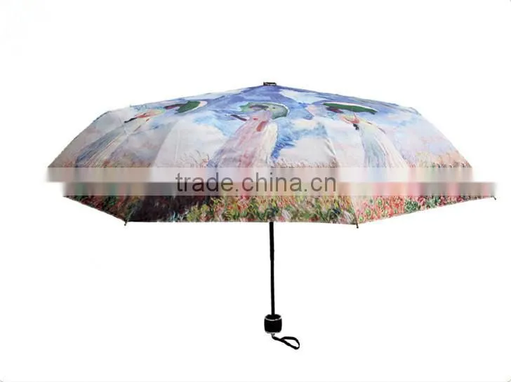 famous oil painting Hot Sale Promotion Folding Umbrella
