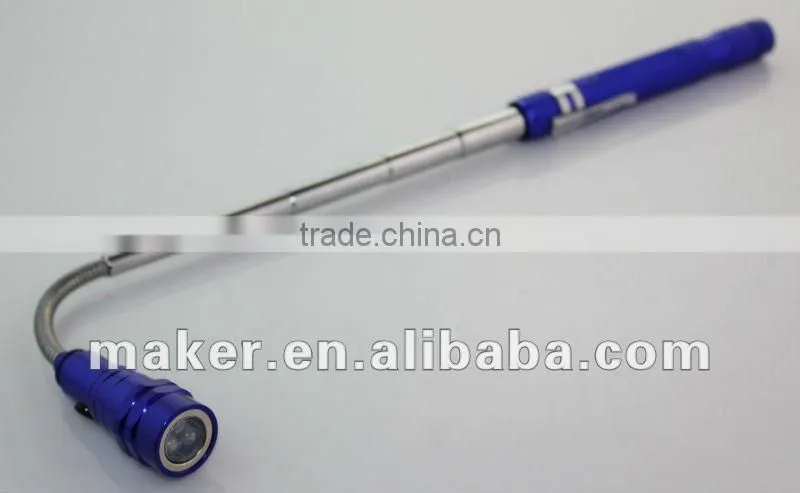 3LED telescopic torch with rotate mirror head