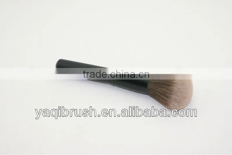 Synthetic hair powder brush wooden handle